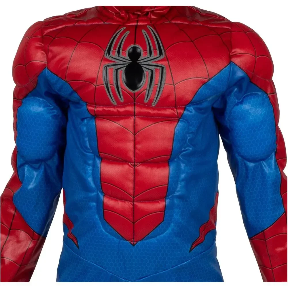 Boy Marvel Spiderman Padded Bodysuit Costume (no mask) - Size S 6/7 - NWT